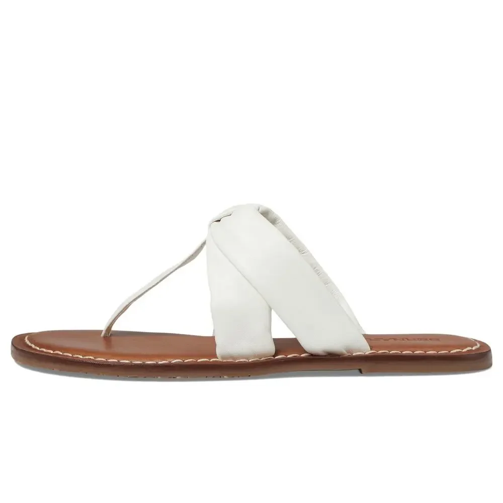 BERNARDO MARGARET - SANDALS FOR WOMEN - RUBBER OUTSOLE WHITE 7.5 M